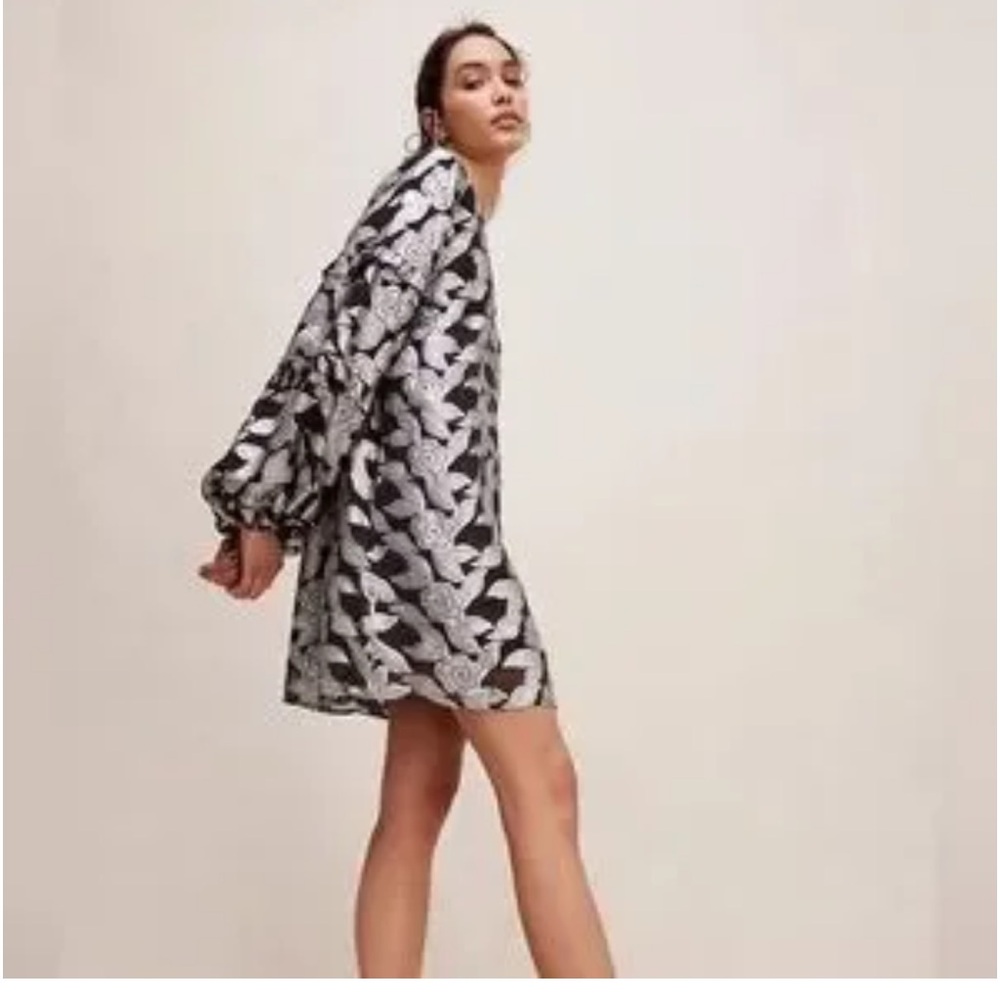 Free People Jen’s Pirate Booty Rising Star Metallic Mini Dress